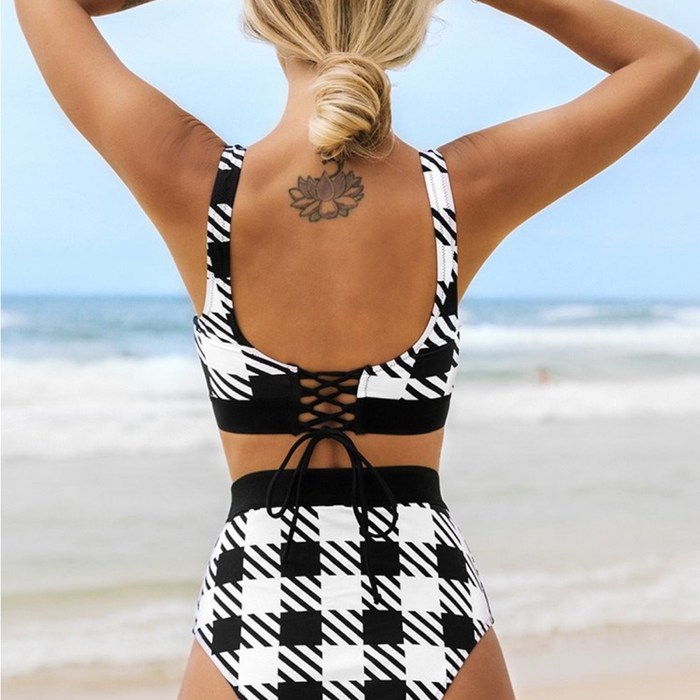Cupshe checker bikini